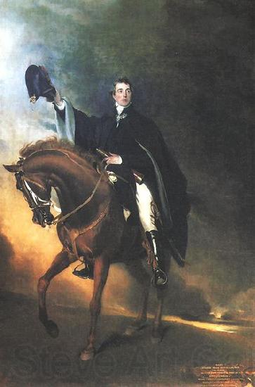 Sir Thomas Lawrence The Duke of Wellington mounted on Copenhagen as of Waterloo Spain oil painting art